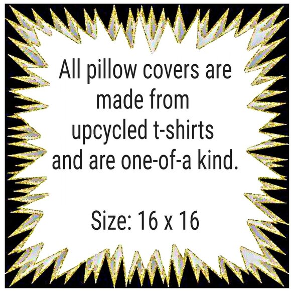 Faith over Fear inspirational handmade reworked tshirt 16x16 throw pillow cover - Picture 10 of 10